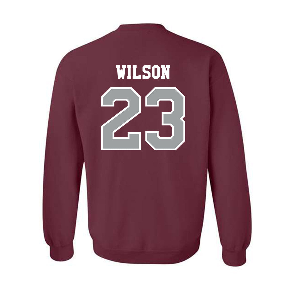 Texas A&M - NCAA Baseball : Jorian Wilson - Classic Shersey Crewneck Sweatshirt-1