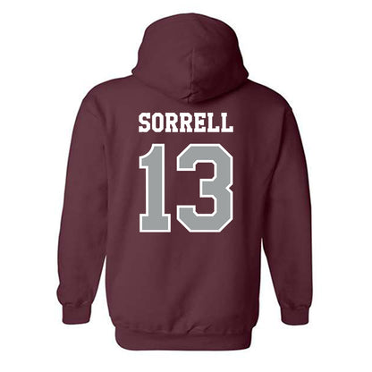 Texas A&M - NCAA Baseball : Caden Sorrell - Classic Shersey Hooded Sweatshirt-1