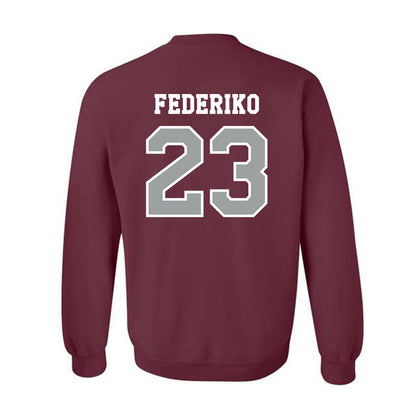 Texas A&M - NCAA Men's Basketball : Federiko Federiko - Classic Shersey Crewneck Sweatshirt-1