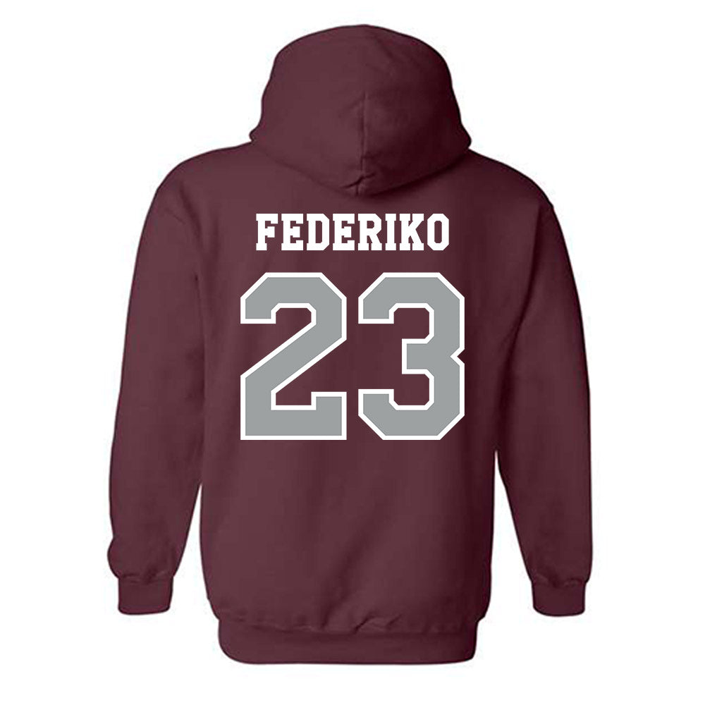 Texas A&M - NCAA Men's Basketball : Federiko Federiko - Classic Shersey Hooded Sweatshirt-1