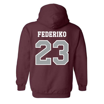 Texas A&M - NCAA Men's Basketball : Federiko Federiko - Classic Shersey Hooded Sweatshirt-1