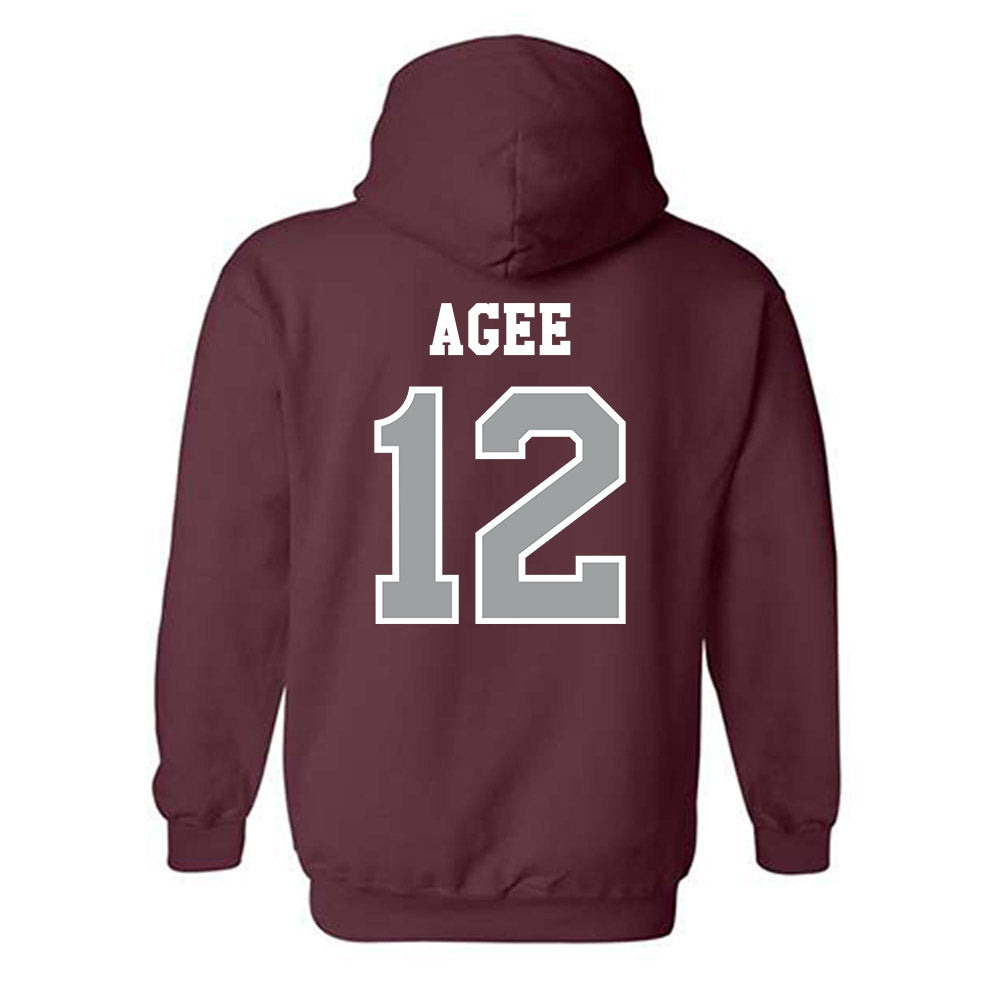 Texas A&M - NCAA Men's Basketball : Rashaun Agee - Classic Shersey Hooded Sweatshirt-1