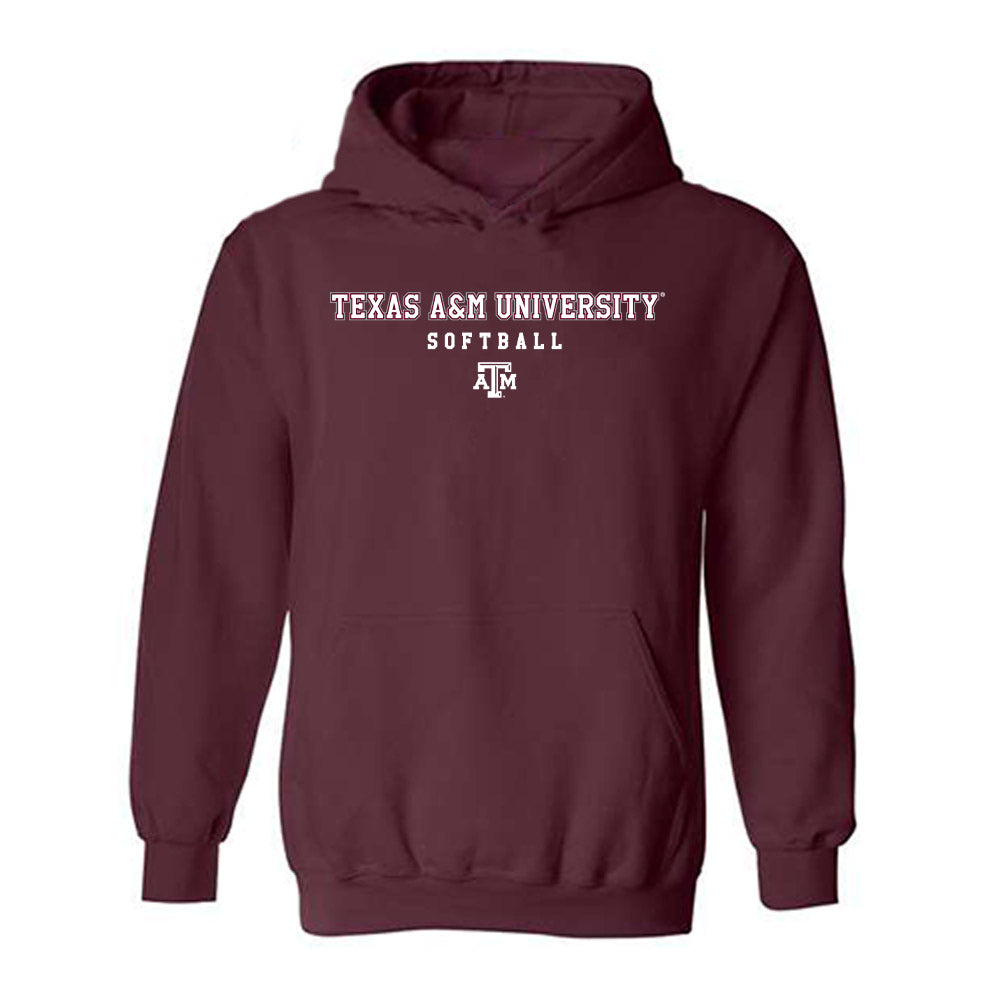 Texas A&M - NCAA Softball : Scout Lovell - Classic Shersey Hooded Sweatshirt-0