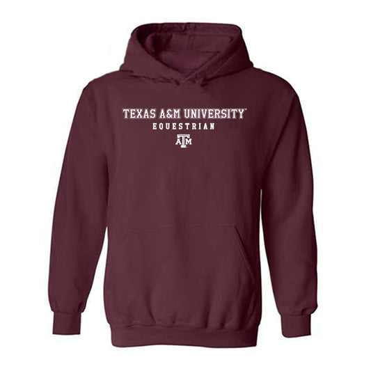 Texas A&M - NCAA Equestrian : Isabelle Gonzalez - Classic Shersey Hooded Sweatshirt-0