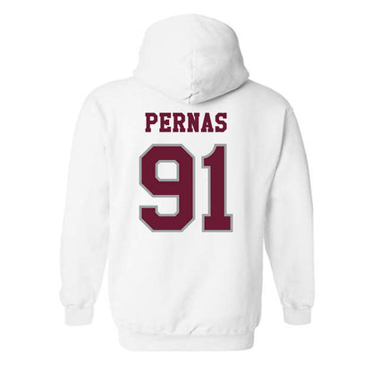 Texas A&M - NCAA Football : Lucas Pernas - Classic Shersey Hooded Sweatshirt-1