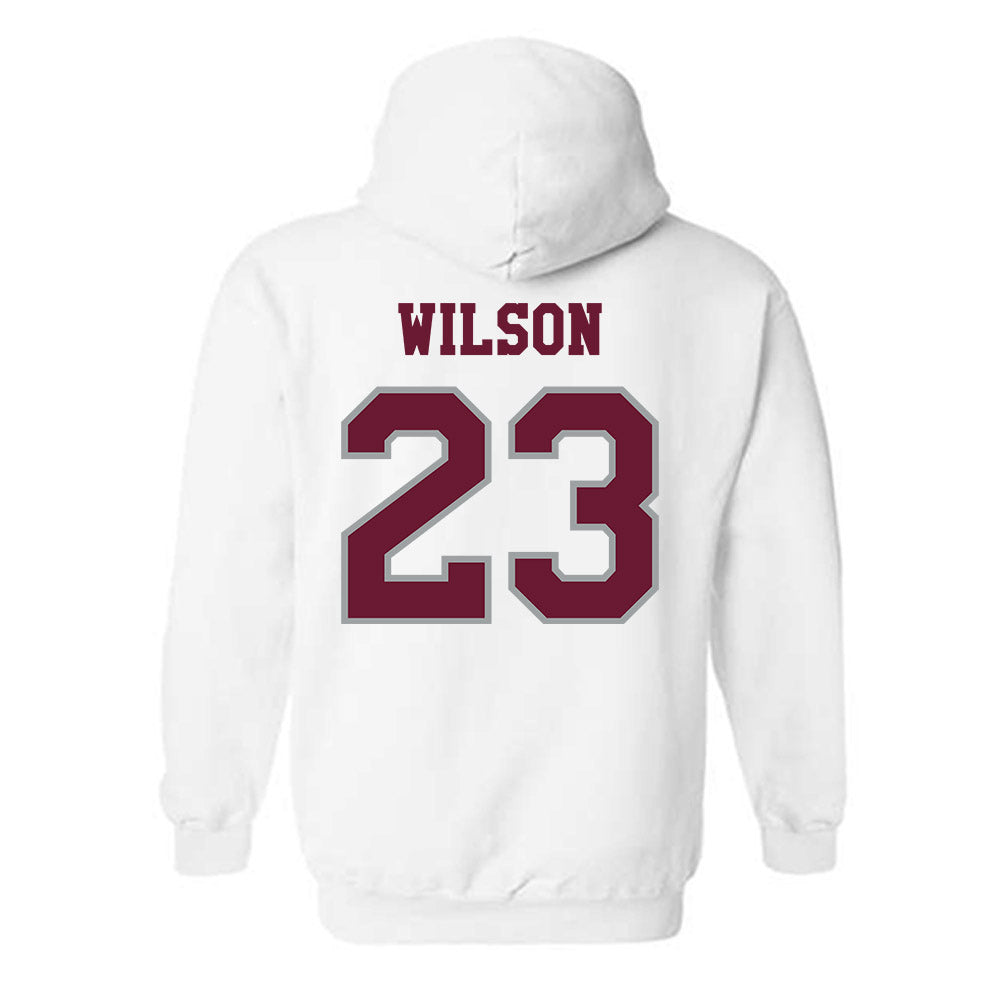 Texas A&M - NCAA Baseball : Jorian Wilson - Classic Shersey Hooded Sweatshirt-1