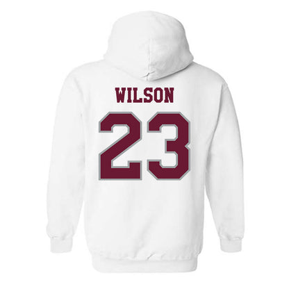 Texas A&M - NCAA Baseball : Jorian Wilson - Classic Shersey Hooded Sweatshirt-1