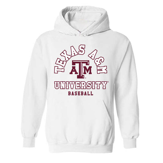 Texas A&M - NCAA Baseball : Zane Becker - Classic Shersey Hooded Sweatshirt-0