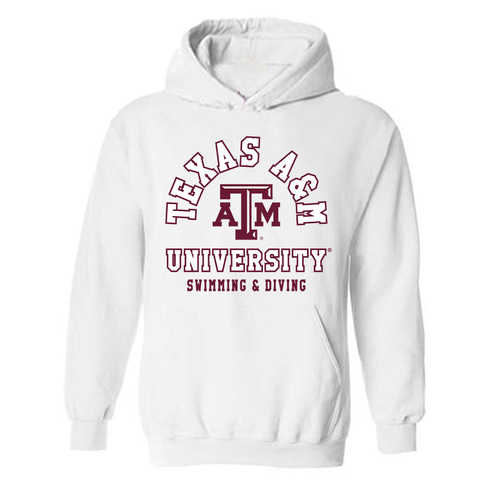 Texas A&M - NCAA Men's Swimming & Diving : Munzer Kabbara - Classic Shersey Hooded Sweatshirt-0