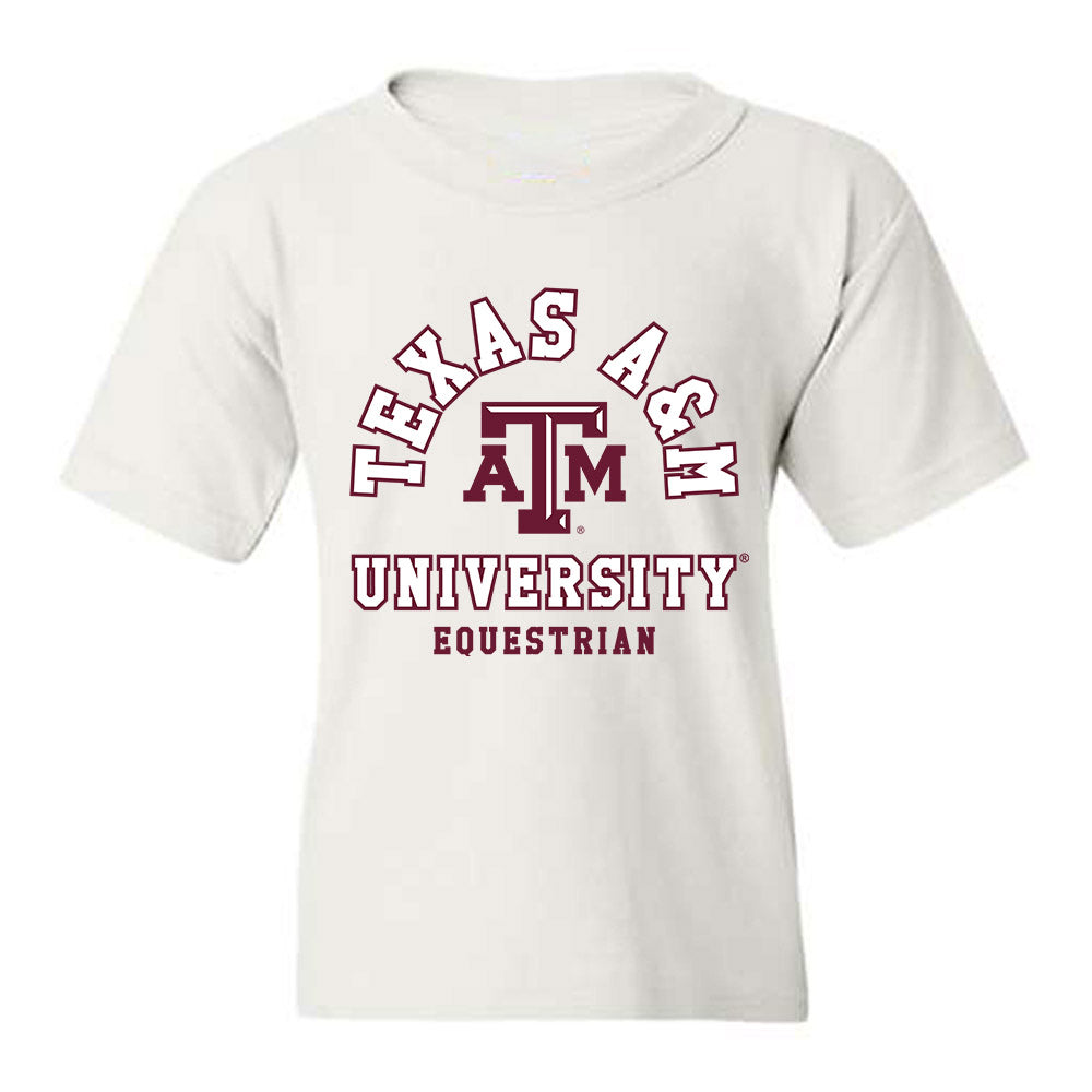 Texas A&M - NCAA Equestrian : Aubree Leyva - Classic Shersey Youth T-Shirt-0