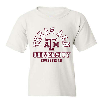 Texas A&M - NCAA Equestrian : Aubree Leyva - Classic Shersey Youth T-Shirt-0