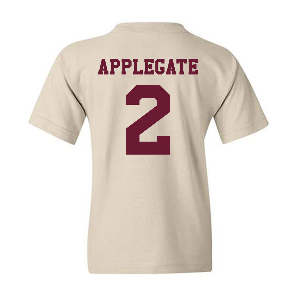 Texas A&M - NCAA Women's Volleyball : Addi Applegate - Classic Shersey Youth T-Shirt-1