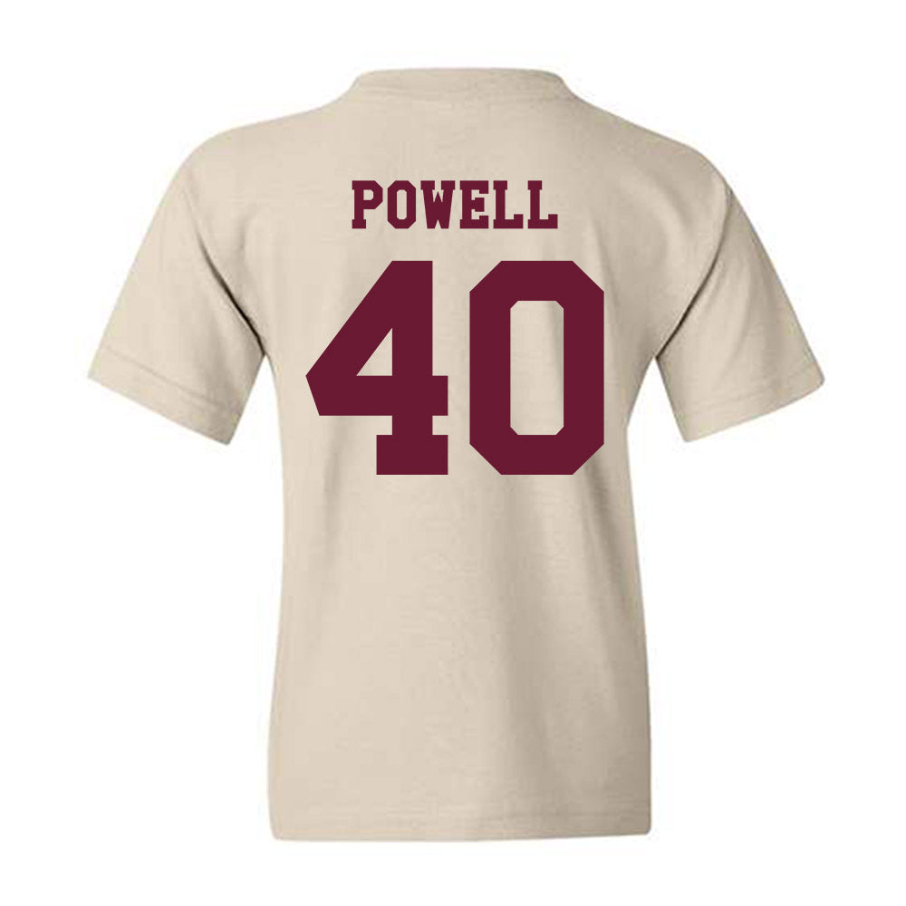 Texas A&M - NCAA Baseball : Cooper Powell - Classic Shersey Youth T-Shirt-1