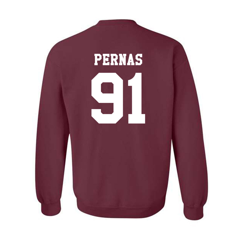 Texas A&M - NCAA Football : Lucas Pernas - Classic Shersey Crewneck Sweatshirt-1
