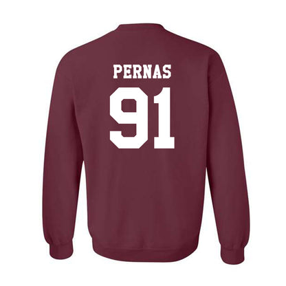 Texas A&M - NCAA Football : Lucas Pernas - Classic Shersey Crewneck Sweatshirt-1