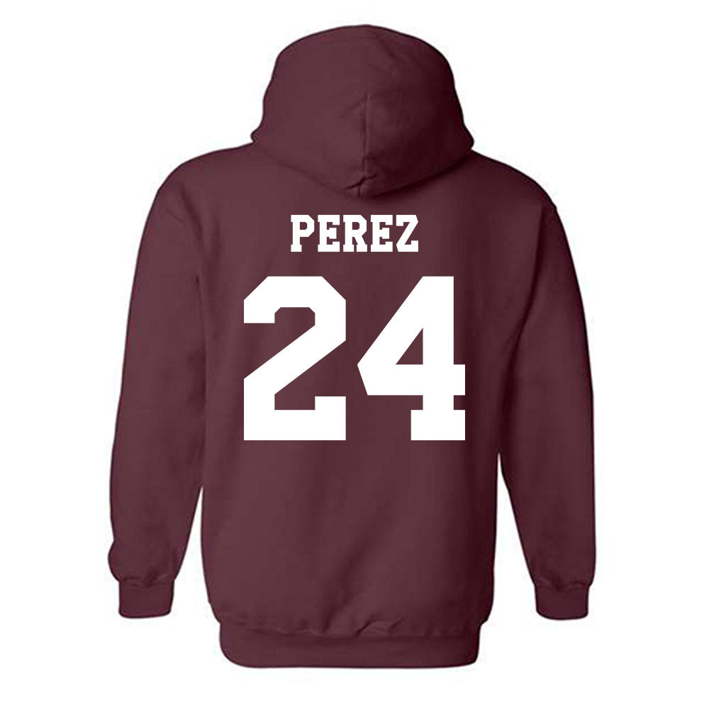 Texas A&M - NCAA Softball : Mya Perez - Classic Shersey Hooded Sweatshirt-1