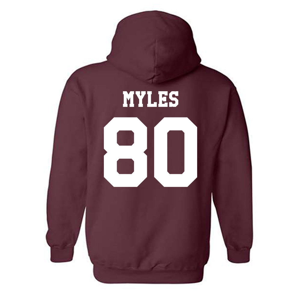 Texas A&M - NCAA Football : Jerome Myles - Classic Shersey Hooded Sweatshirt-1
