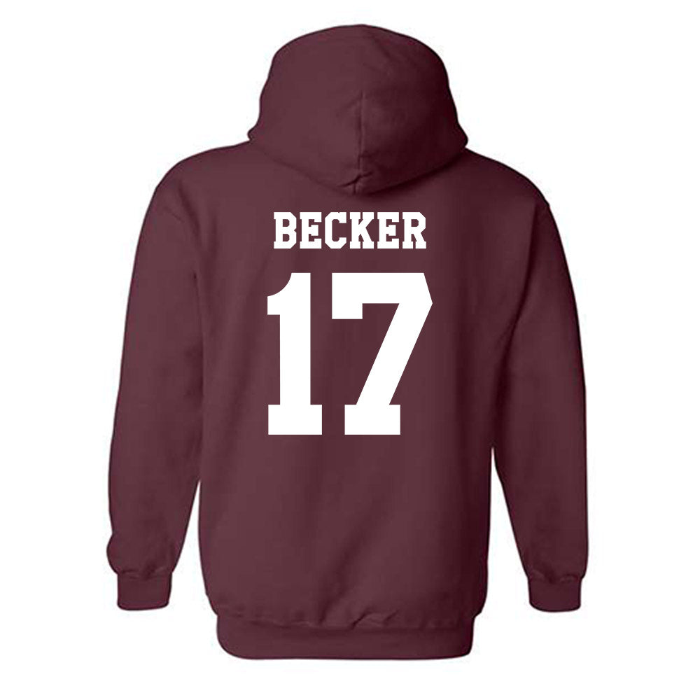 Texas A&M - NCAA Baseball : Zane Becker - Classic Shersey Hooded Sweatshirt-1