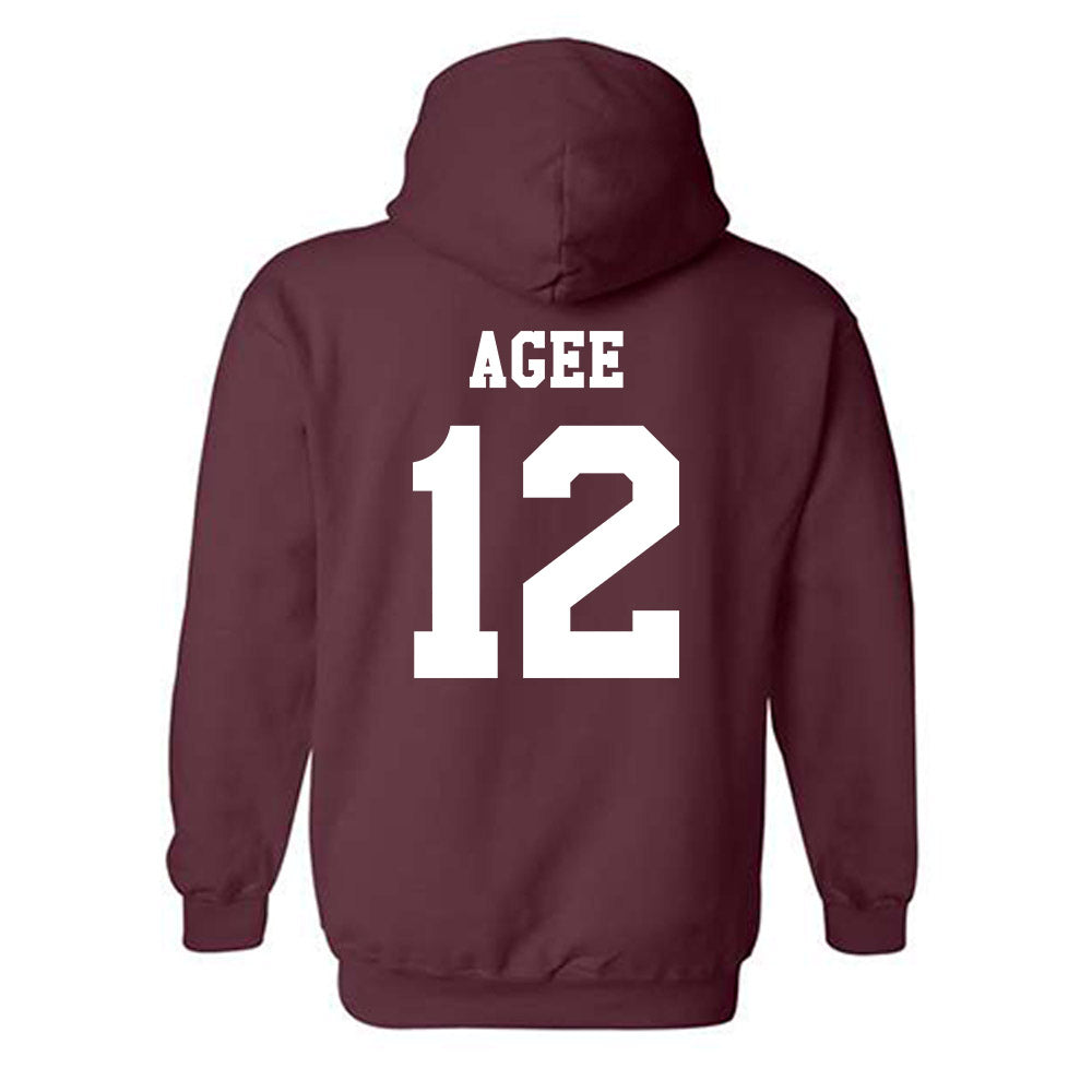 Texas A&M - NCAA Men's Basketball : Rashaun Agee - Classic Shersey Hooded Sweatshirt-1