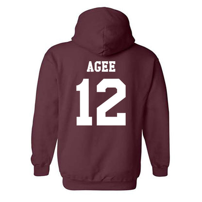 Texas A&M - NCAA Men's Basketball : Rashaun Agee - Classic Shersey Hooded Sweatshirt-1