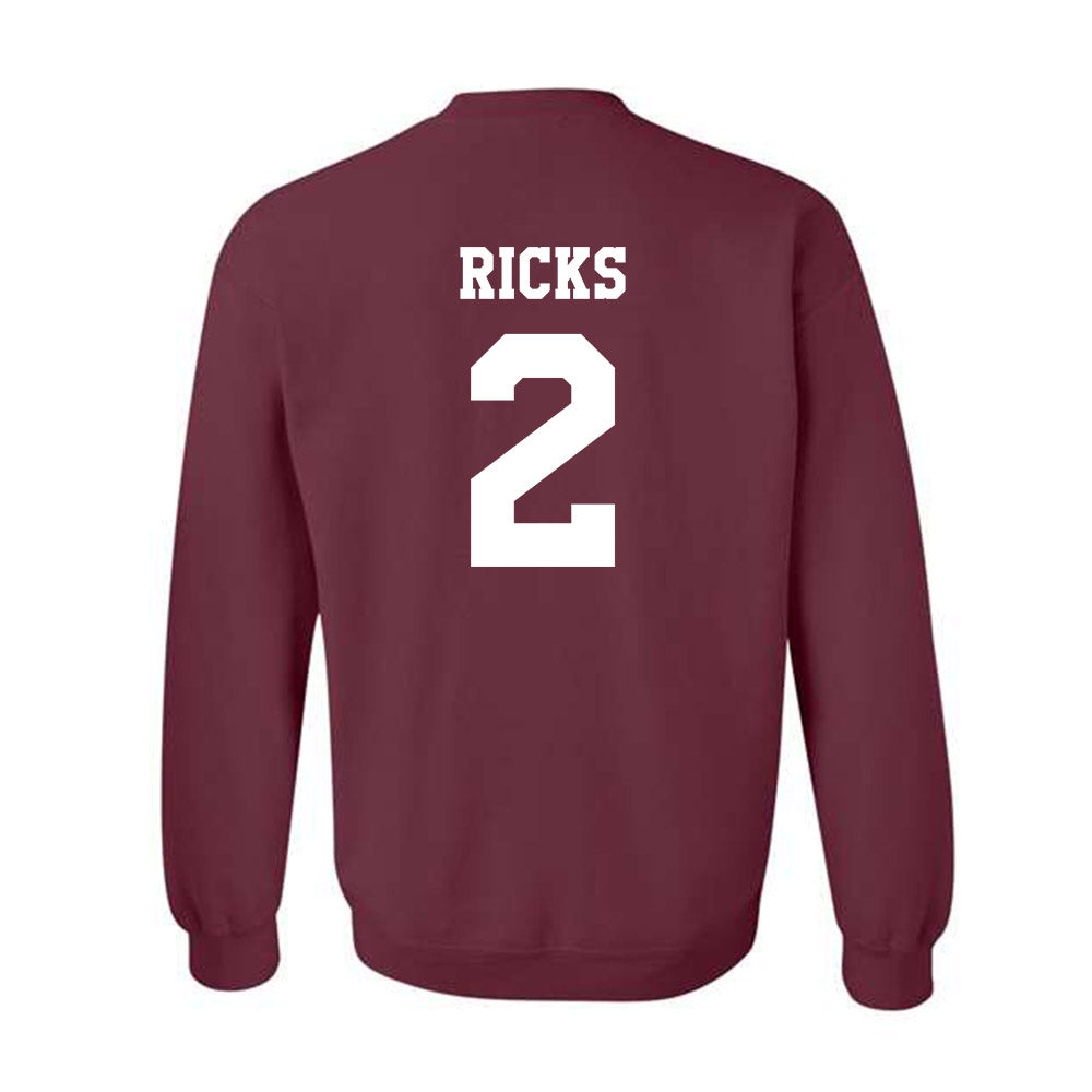 Texas A&M - NCAA Football : Dezz Ricks - Classic Shersey Crewneck Sweatshirt-1