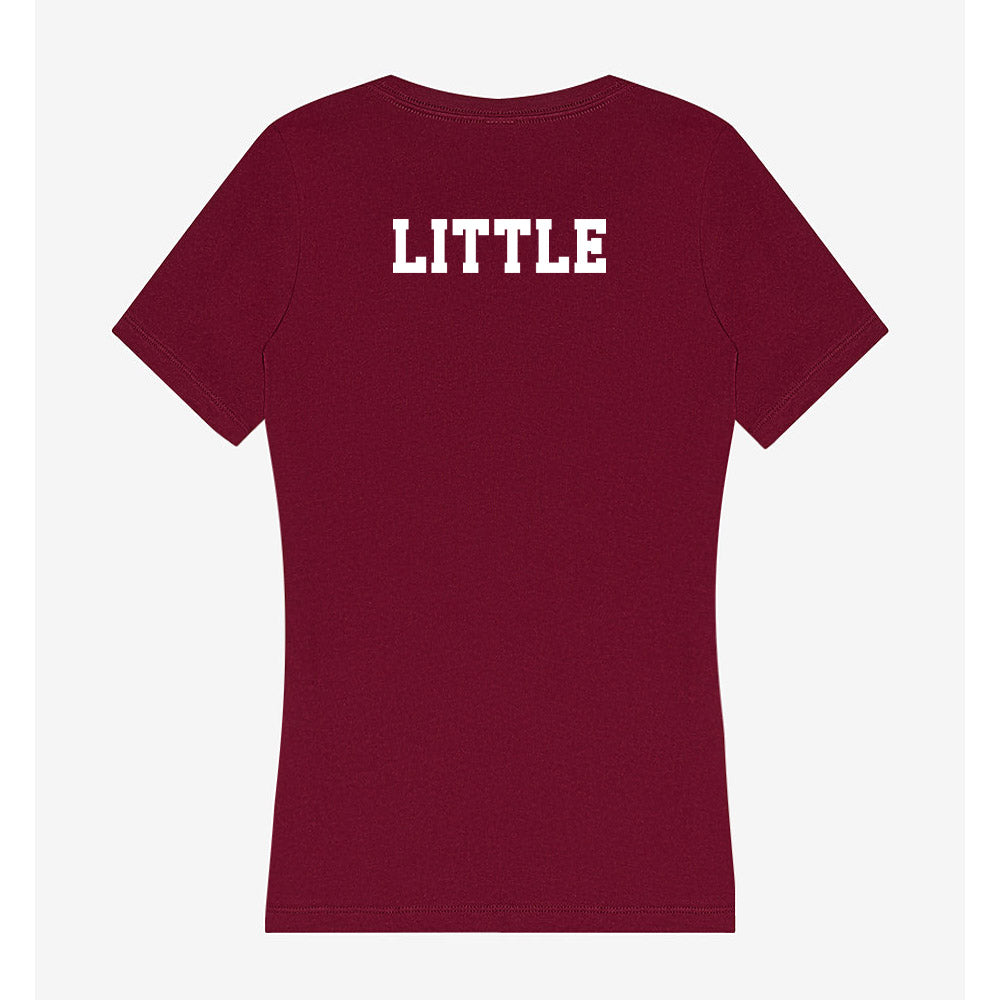 Texas A&M - NCAA Women's Track & Field : Emma Little - Women's V-Neck T-Shirt-1