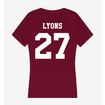 Texas A&M - NCAA Baseball : Gavin Lyons - Women's V-Neck T-Shirt-1