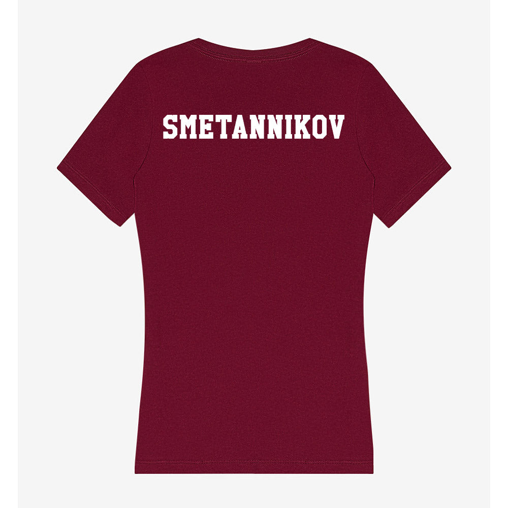 Texas A&M - NCAA Women's Tennis : Daria Smetannikov - Women's V-Neck T-Shirt-1