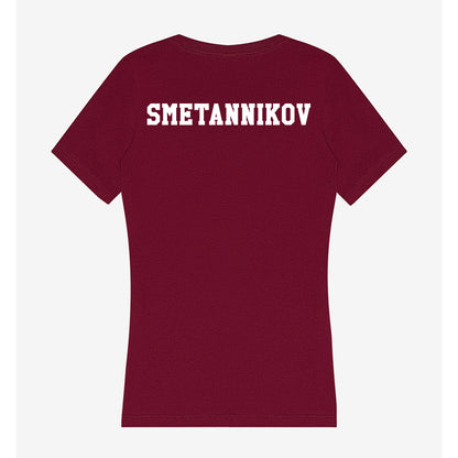 Texas A&M - NCAA Women's Tennis : Daria Smetannikov - Women's V-Neck T-Shirt-1