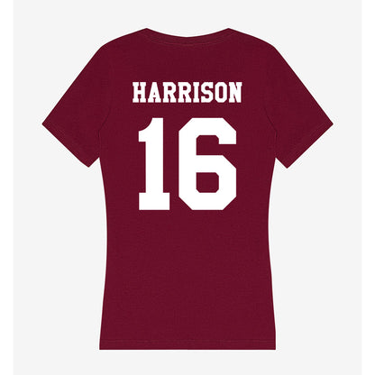 Texas A&M - NCAA Baseball : Bear Harrison - Women's V-Neck T-Shirt-1