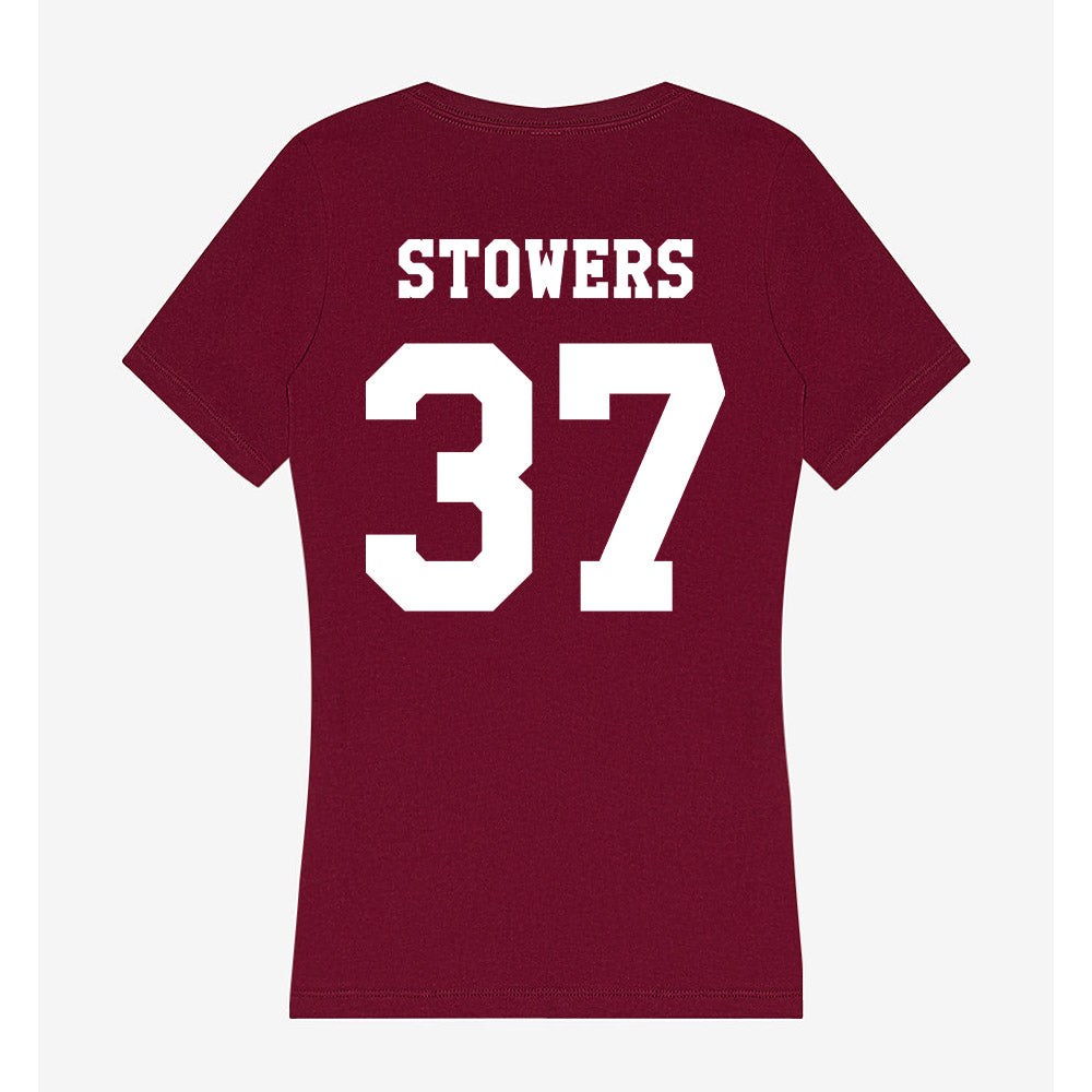 Texas A&M - NCAA Women's Volleyball : Kyndal Stowers - Women's V-Neck T-Shirt-1