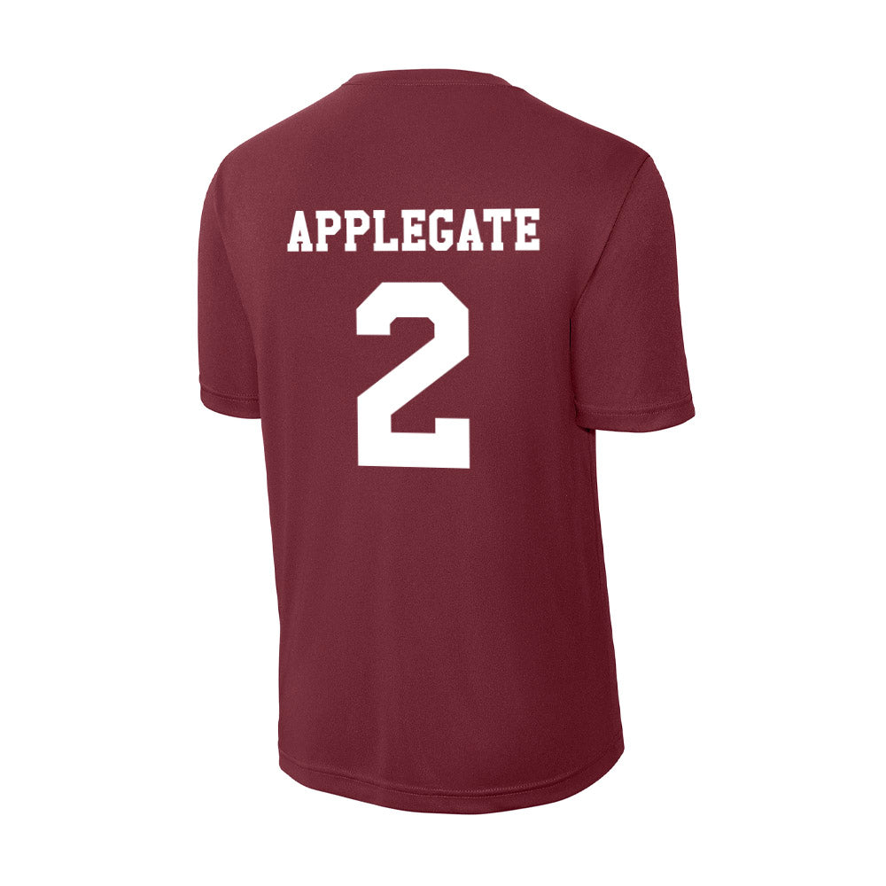 Texas A&M - NCAA Women's Volleyball : Addi Applegate - Activewear T-Shirt-1