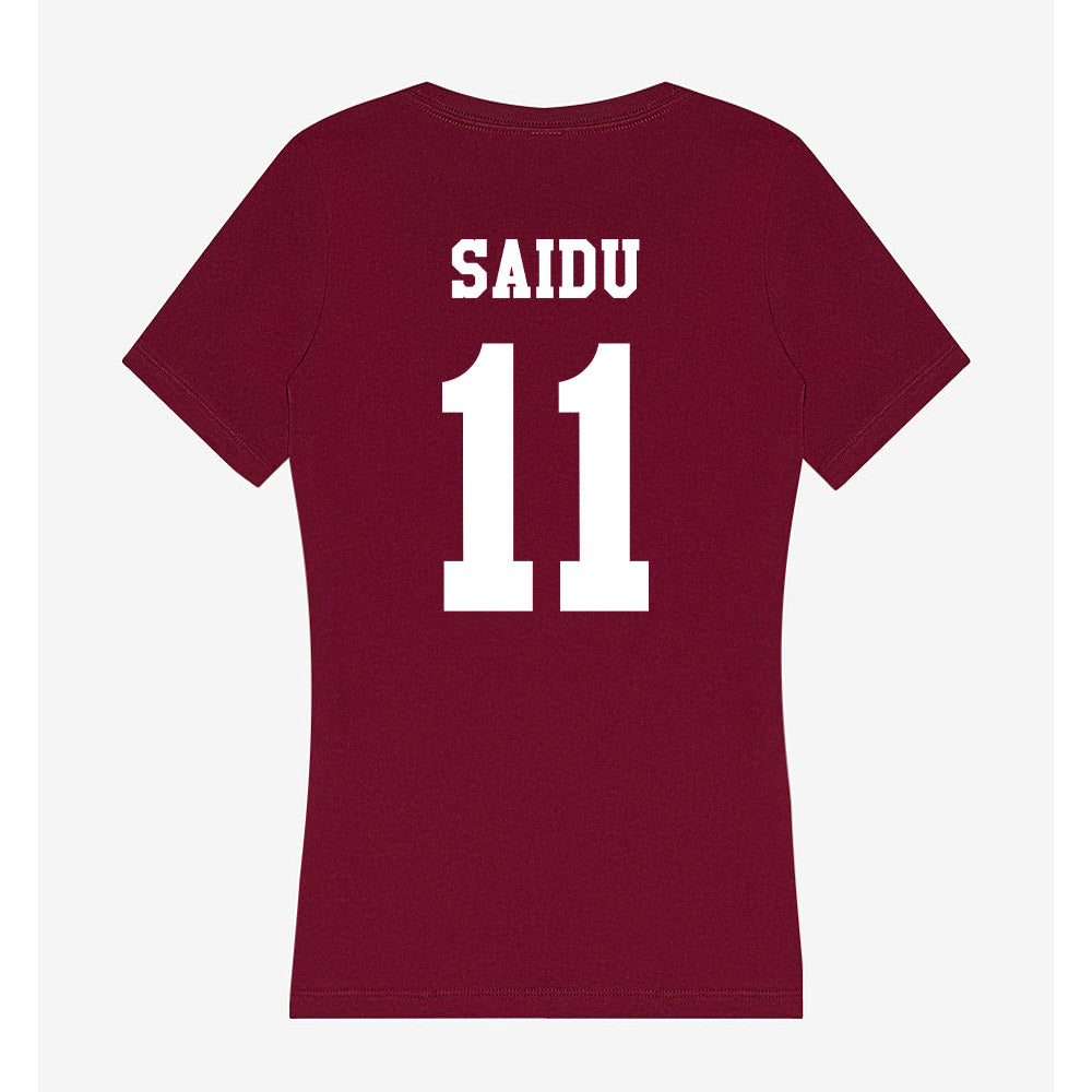 Texas A&M - NCAA Women's Basketball : Vanessa Saidu - Women's V-Neck T-Shirt-1