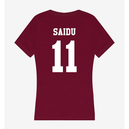 Texas A&M - NCAA Women's Basketball : Vanessa Saidu - Women's V-Neck T-Shirt-1