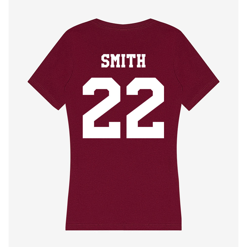 Texas A&M - NCAA Football : EJ Smith - Women's V-Neck T-Shirt-1