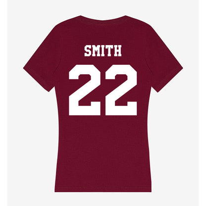Texas A&M - NCAA Football : EJ Smith - Women's V-Neck T-Shirt-1