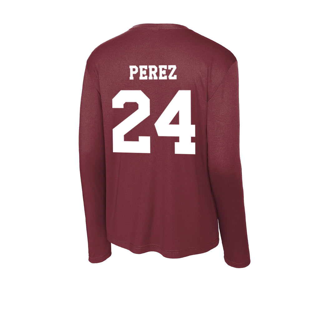 Texas A&M - NCAA Softball : Mya Perez - Activewear Long Sleeve T-Shirt-1