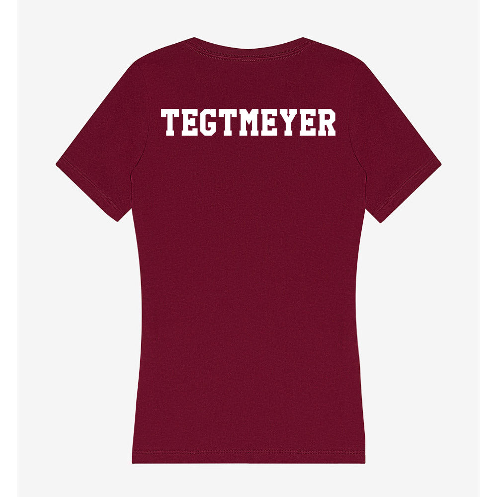 Texas A&M - NCAA Equestrian : Brooke Tegtmeyer - Women's V-Neck T-Shirt-1