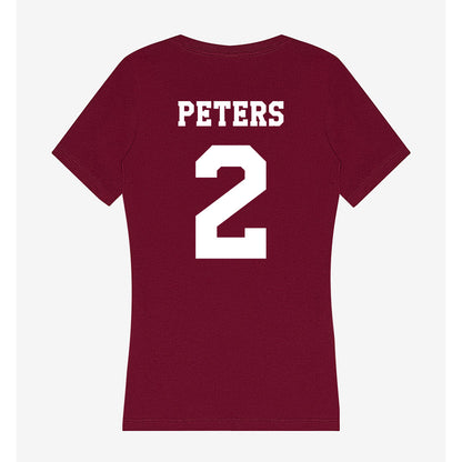 Texas A&M - NCAA Softball : Sidne Peters - Women's V-Neck T-Shirt-1