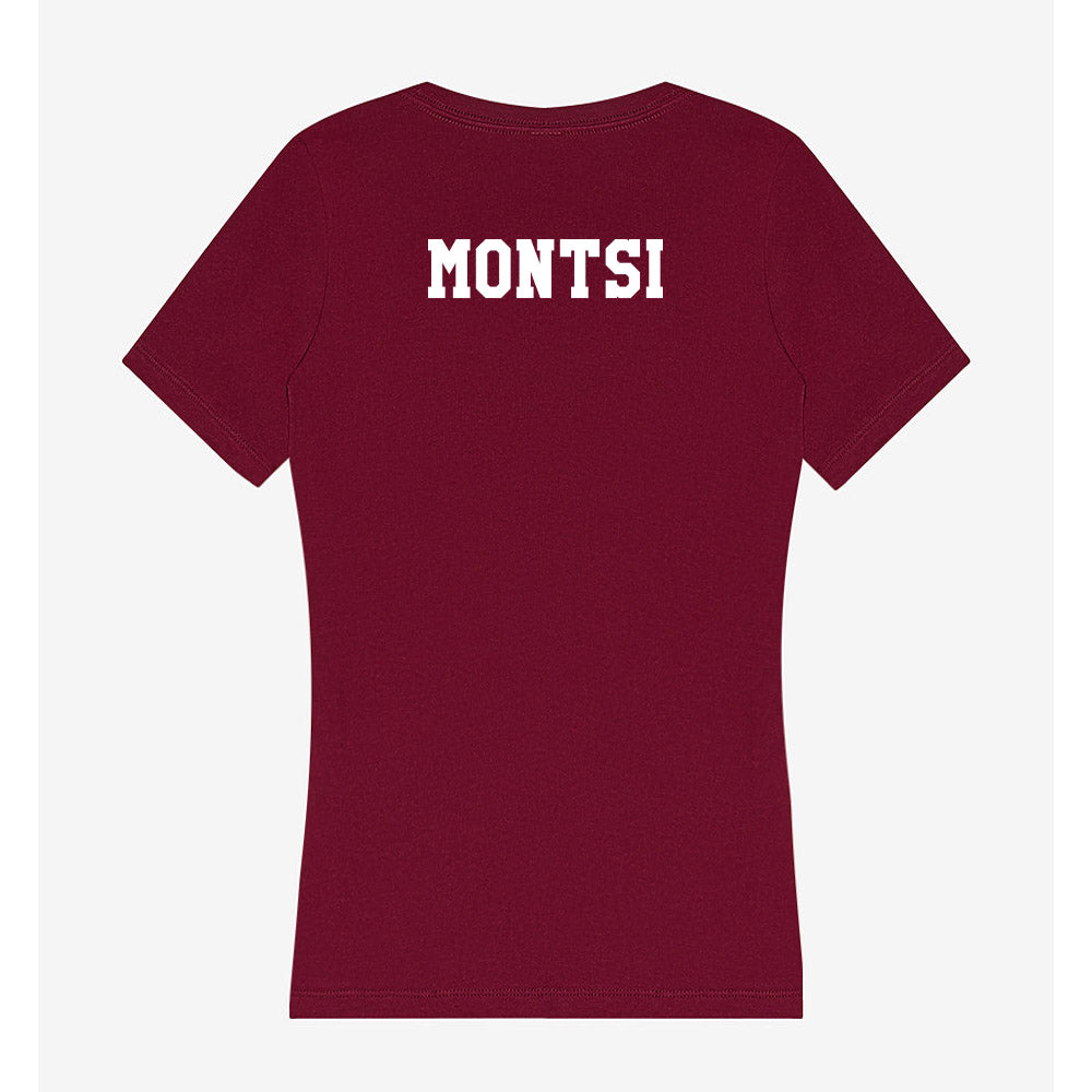 Texas A&M - NCAA Men's Tennis : Kholo Montsi - Women's V-Neck T-Shirt-1