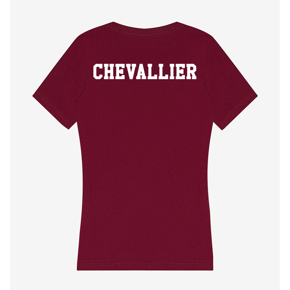 Texas A&M - NCAA Women's Track & Field : Milena Chevallier - Women's V-Neck T-Shirt-1