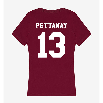 Texas A&M - NCAA Football : Deyjhon Pettaway - Women's V-Neck T-Shirt-1