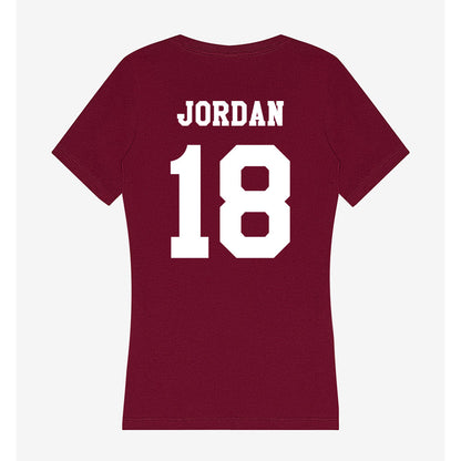 Texas A&M - NCAA Baseball : Wesley Jordan - Women's V-Neck T-Shirt-1