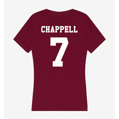 Texas A&M - NCAA Football : Tyreek Chappell - Women's V-Neck T-Shirt-1