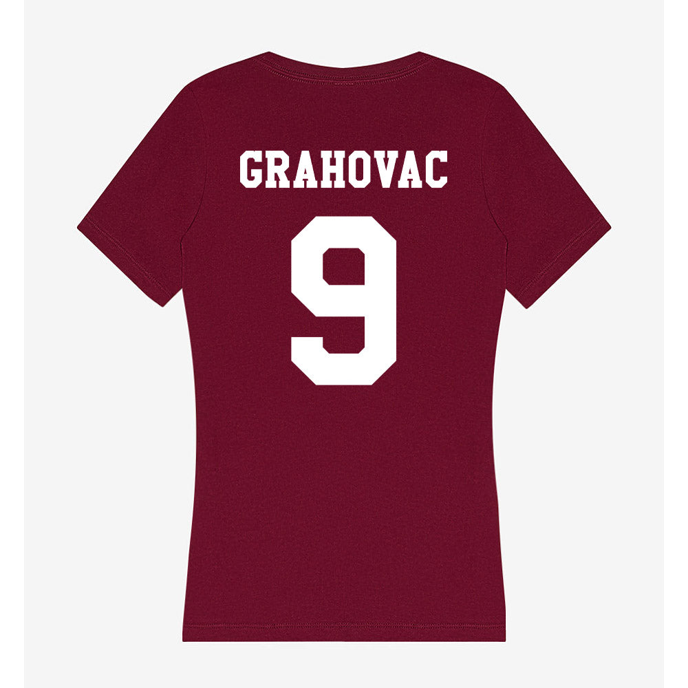 Texas A&M - NCAA Baseball : Gavin Grahovac - Women's V-Neck T-Shirt-1