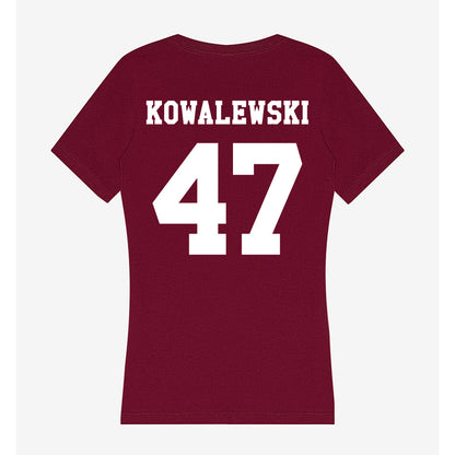 Texas A&M - NCAA Softball : Ariel Kowalewski - Women's V-Neck T-Shirt-1