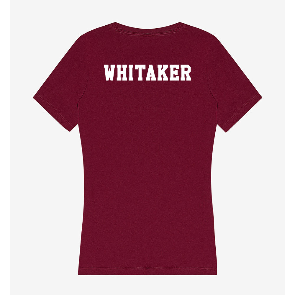 Texas A&M - NCAA Women's Swimming & Diving : Ava Whitaker - Women's V-Neck T-Shirt-1