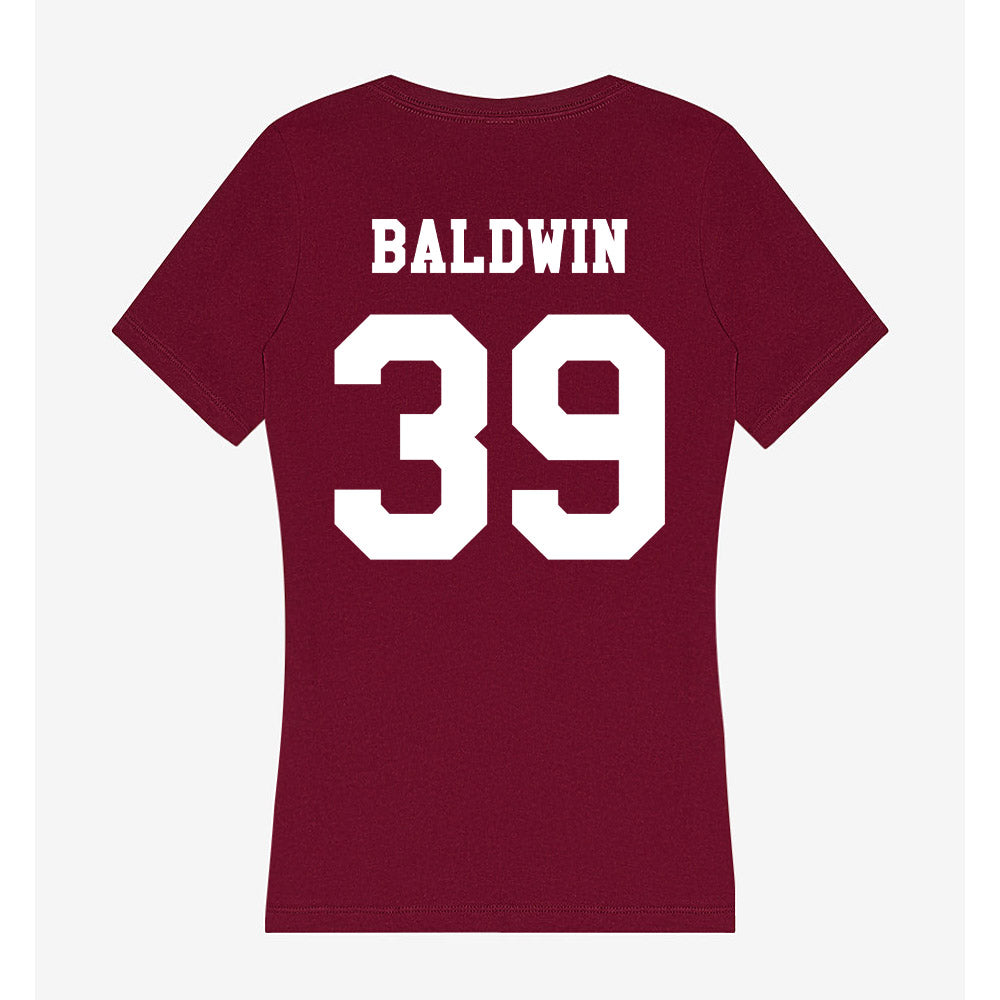 Texas A&M - NCAA Softball : DeeDee Baldwin - Women's V-Neck T-Shirt-1