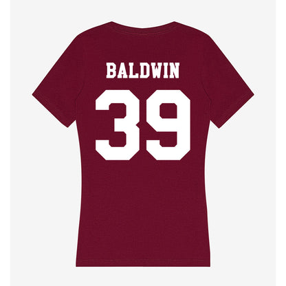 Texas A&M - NCAA Softball : DeeDee Baldwin - Women's V-Neck T-Shirt-1