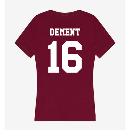 Texas A&M - NCAA Softball : K.K. Dement - Women's V-Neck T-Shirt-1